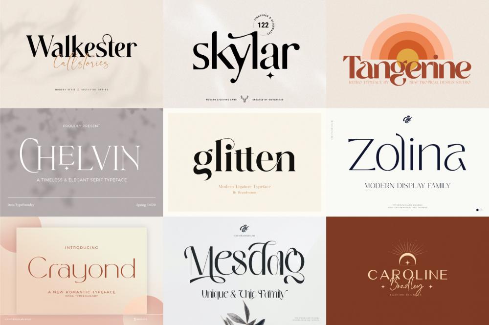 The Elegant Font Collection