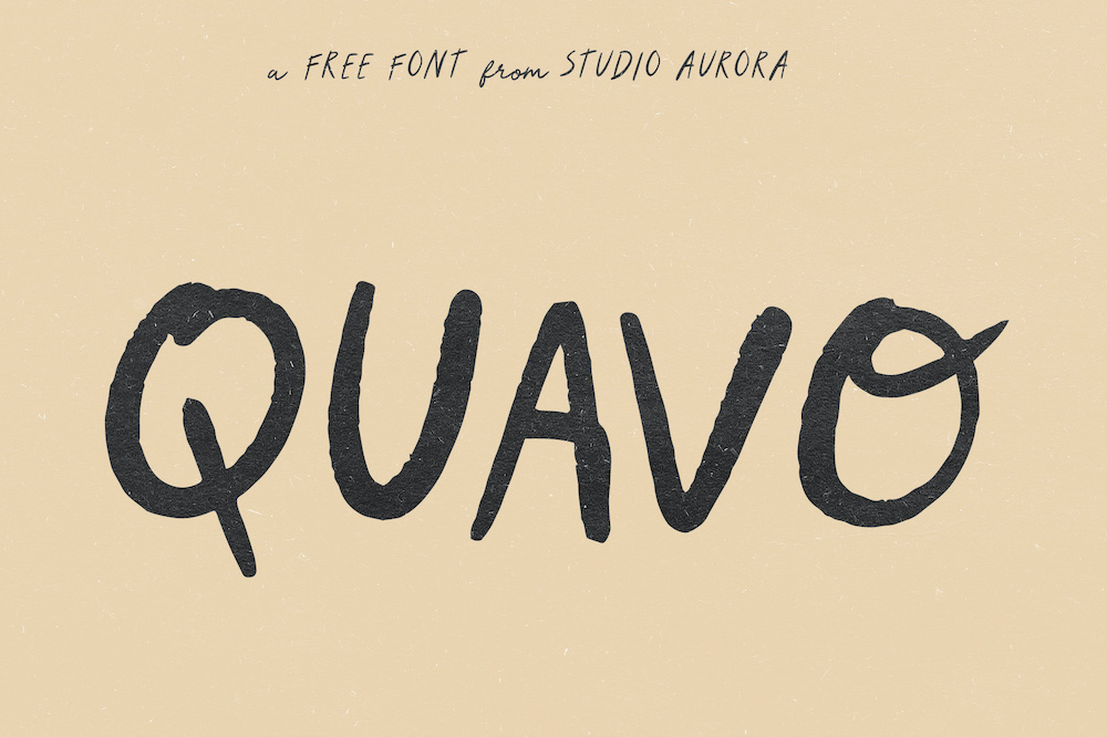 Quavo - Free Hand Drawn Font
