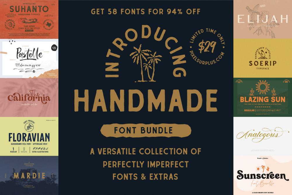 The Handmade Font Bundle