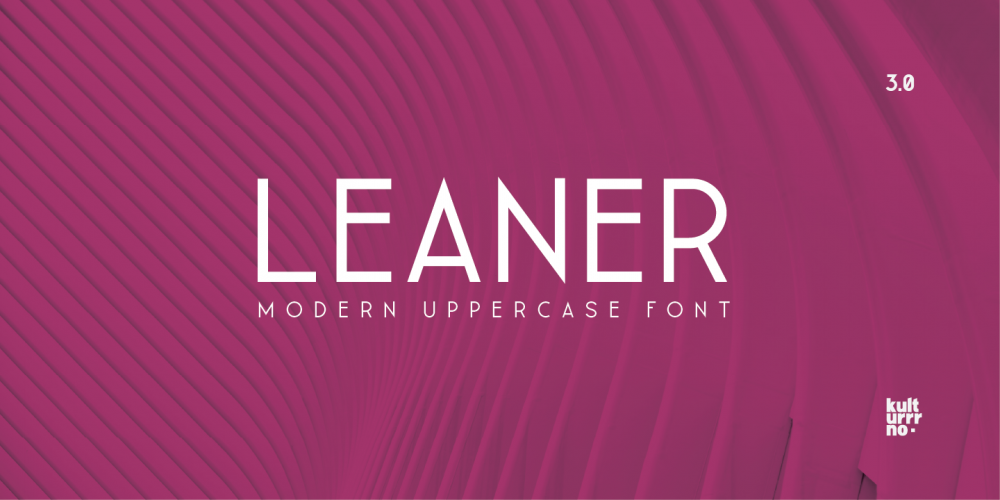 Leaner Thin - Free Font