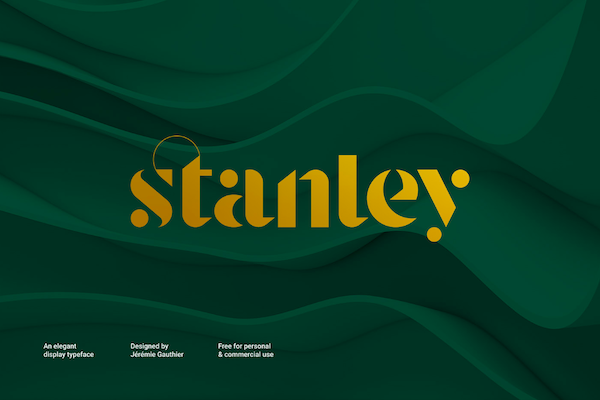 Stanley - Free Stencil Font