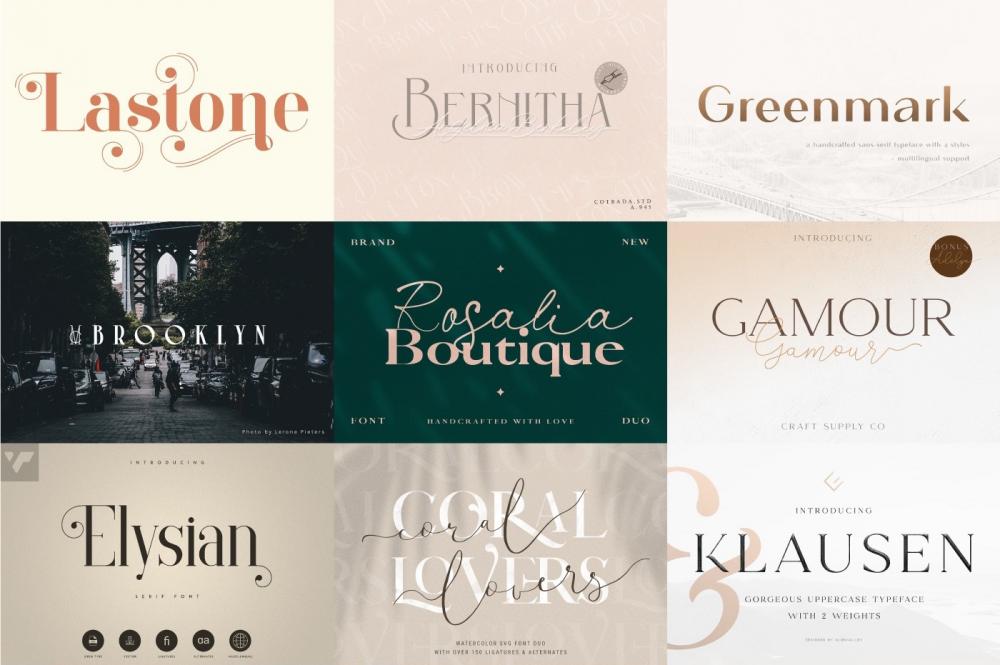 The Boutique Font Collection