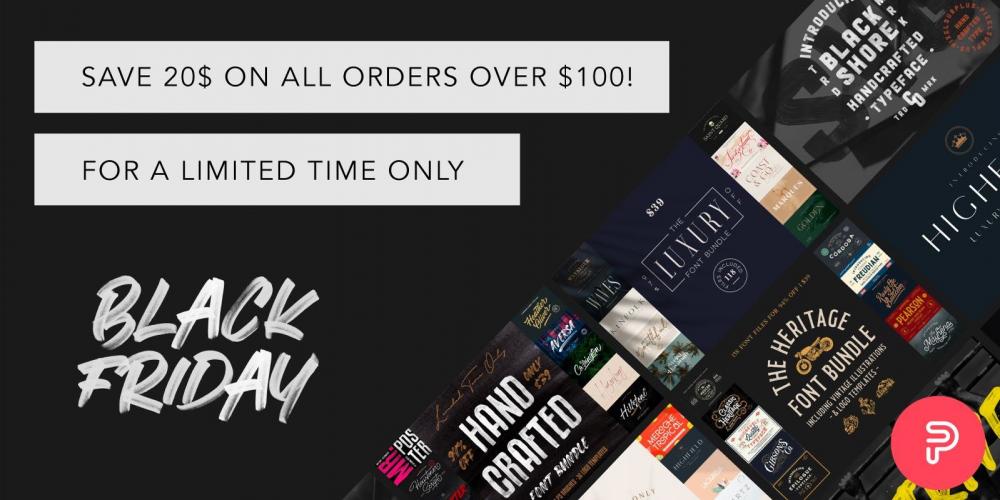Black Friday Discount - Save $20 on orders over $100