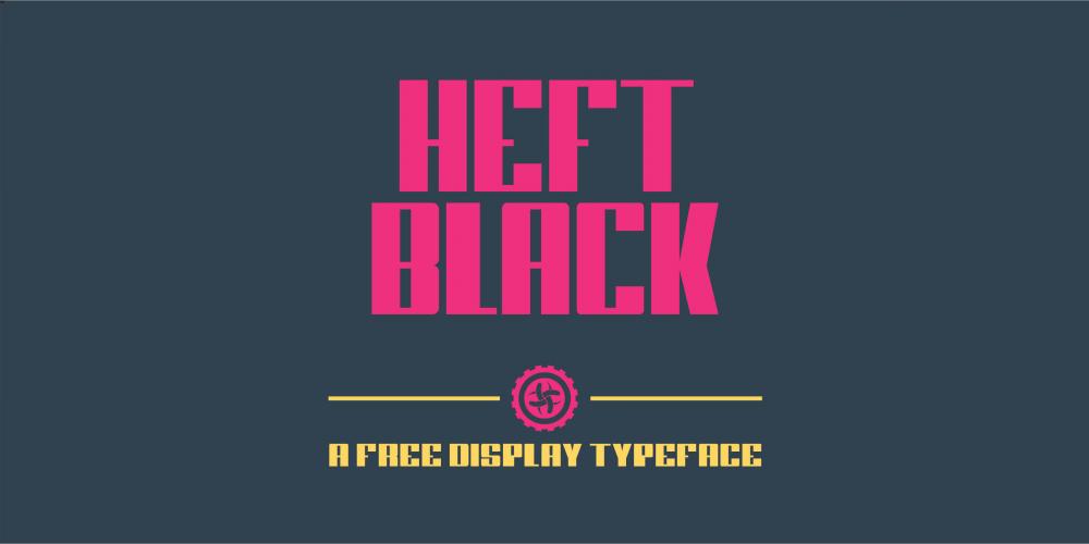 Heft Black - Free Font