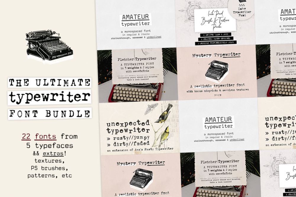 The Typewriter Font Bundle