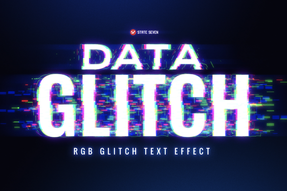 Data Glitch - Free Text Effect