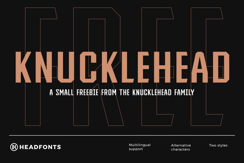 Knucklehead - Free Font
