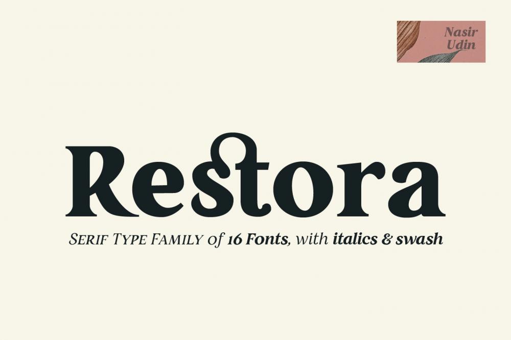 Restora - Free Font