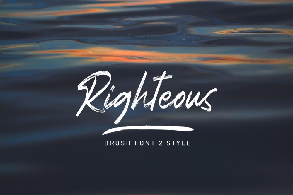 Righteous - Free Brush Font