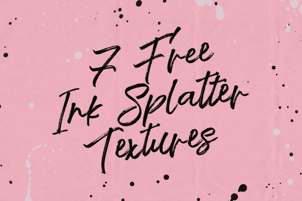 7 Free Ink Splatter Textures