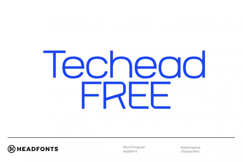Techead - Free Font