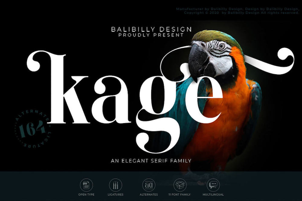 Kage - Free Luxury Serif