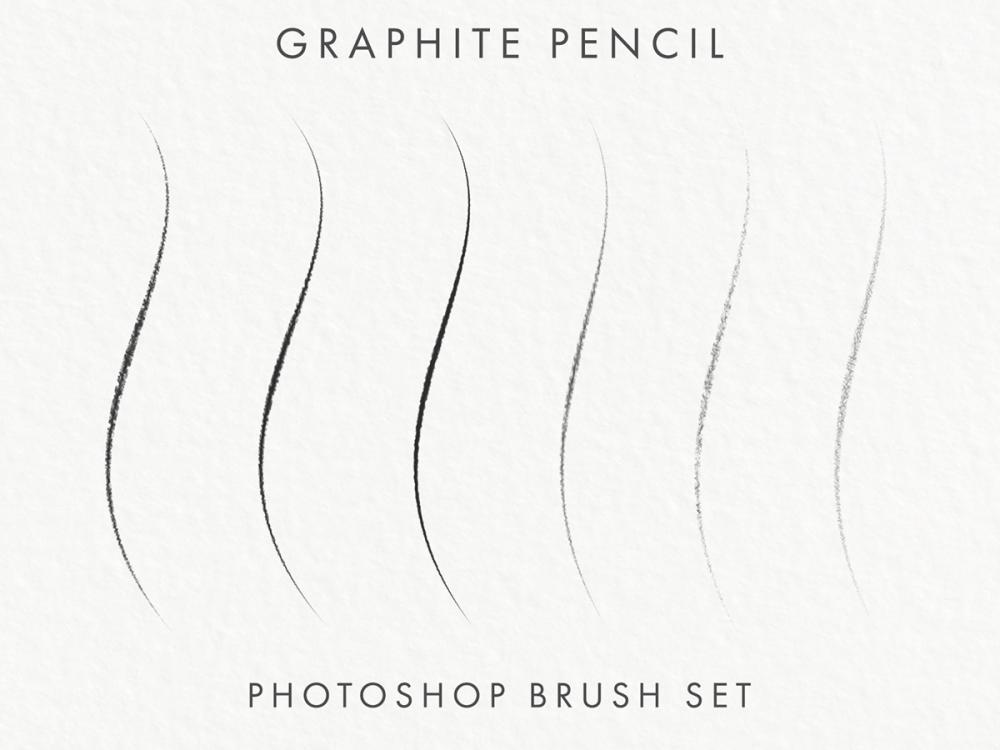 Free Graphite Pencil Photoshop Brush Set