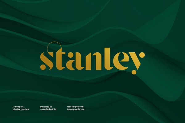 Stanley Free Stencil Font