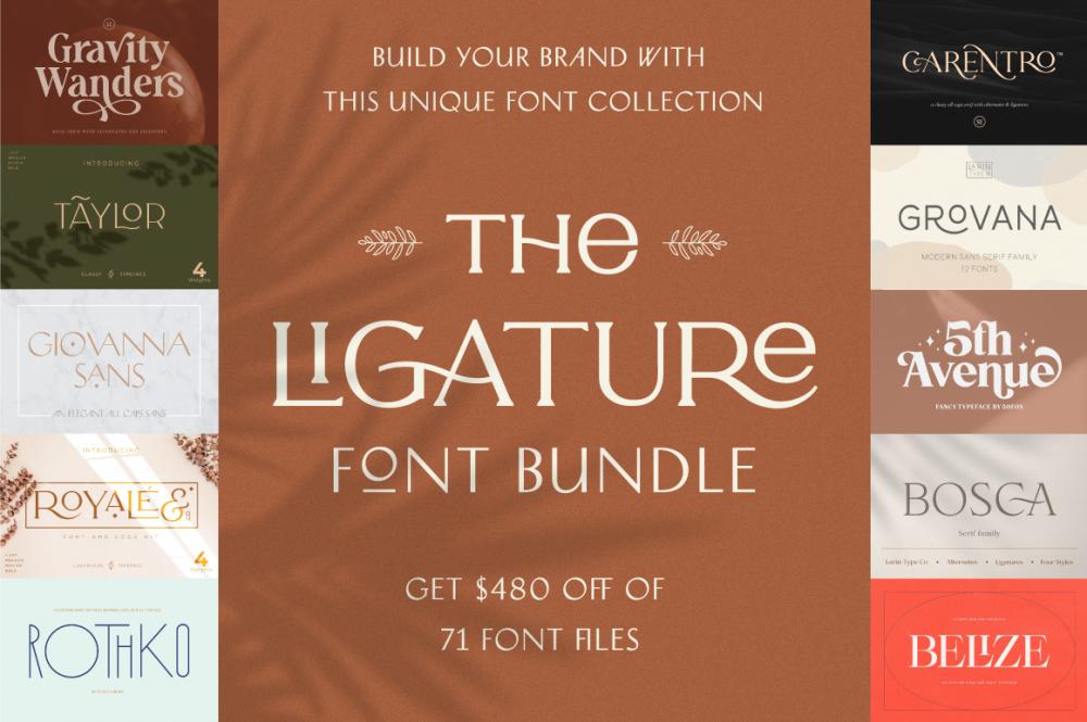 The Ligature Font Bundle