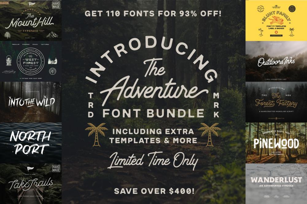 The Adventure Font Bundle